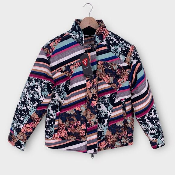 NEW Free People FP Movement Bunny Slope Printed Puffer Jacket Size XS - Picture 3 of 16